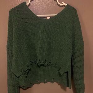 Women's Green Sweater
